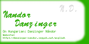 nandor danzinger business card